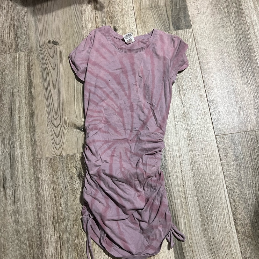 Stylish Pink Tie dye body con dress